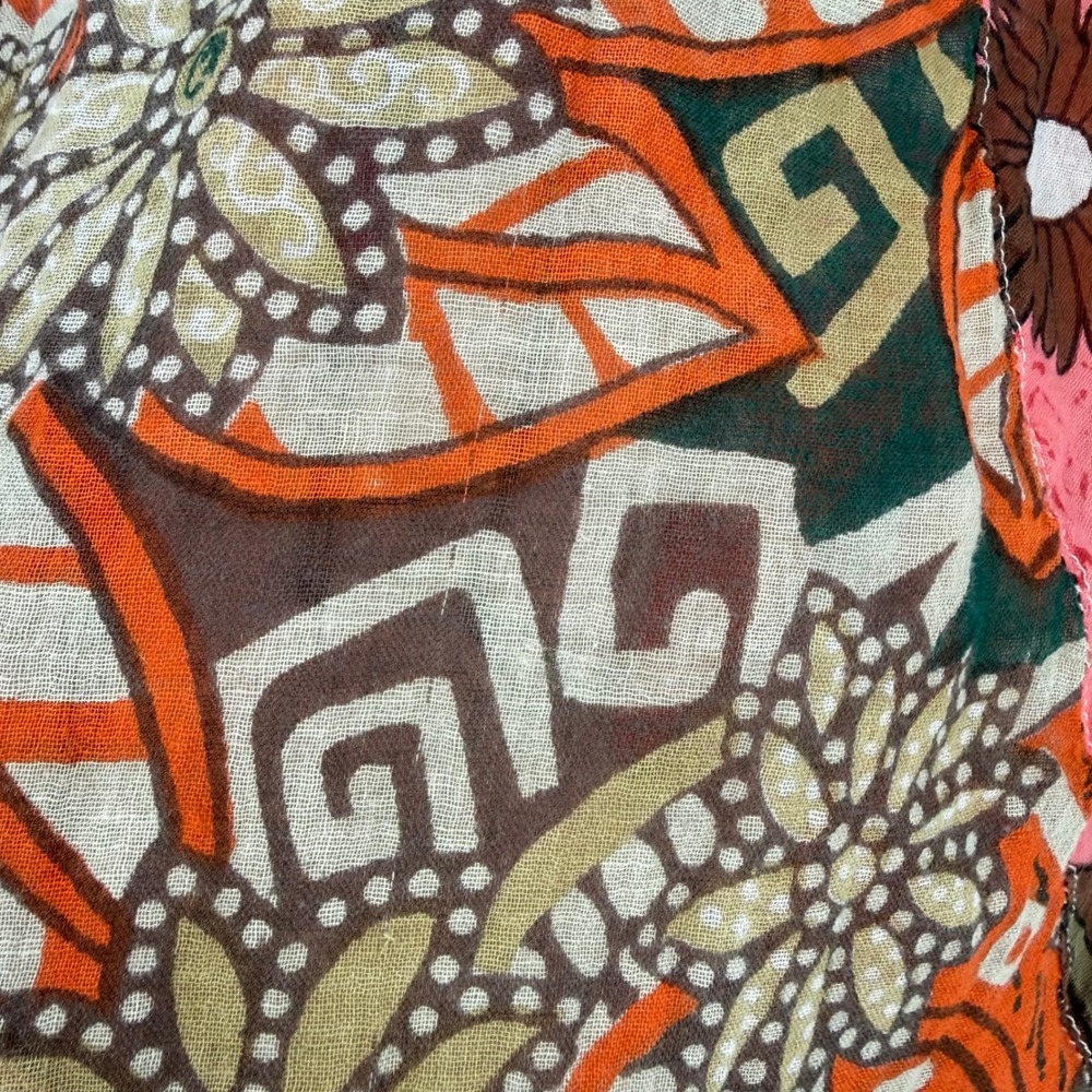 SACRED‎ THREADS BOHO PATCHWORK BLOUSE 100% COTTON MEDIUM MUSLIN GAUZE FAIRY - Picture 9 of 10